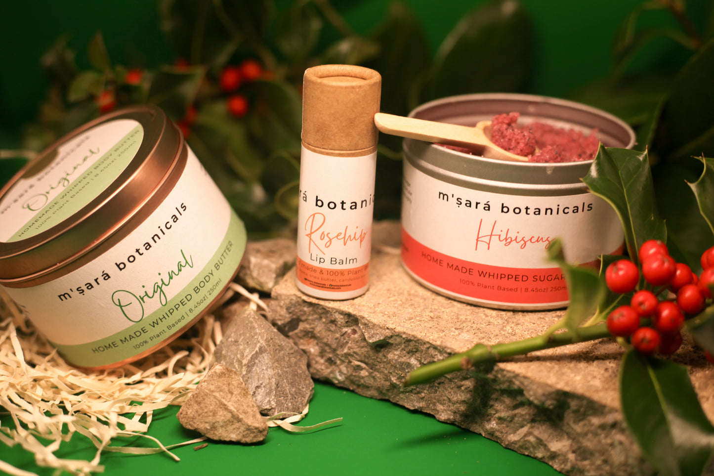 Body Scrub, Body Butter & Lip Balm Gift Set